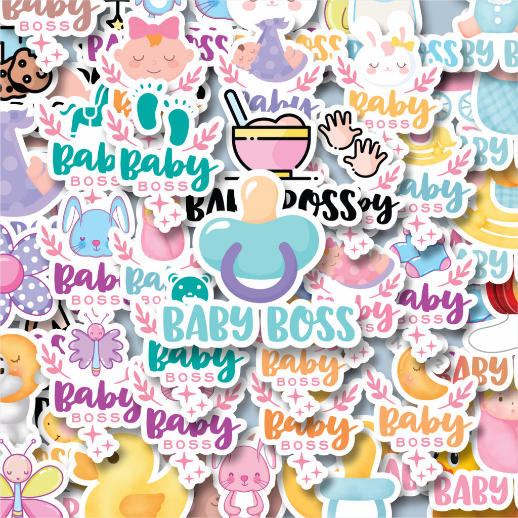 

100PCS Lucu Stiker Aesthetic Series Baby Boss Stiker Aesthetic Stiker Anti Air Stikers Berperekat Waterproof sticker decal buat Motor Helm Buku Journal Koper Casing HP Laptop Botol Minum Hadiah anak