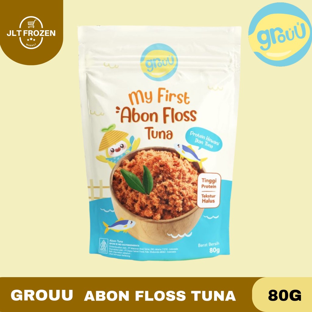 

Grouu My First Abon Floss Tuna 80g / Abon Tuna / Abon MPASI / Makanan Bayi