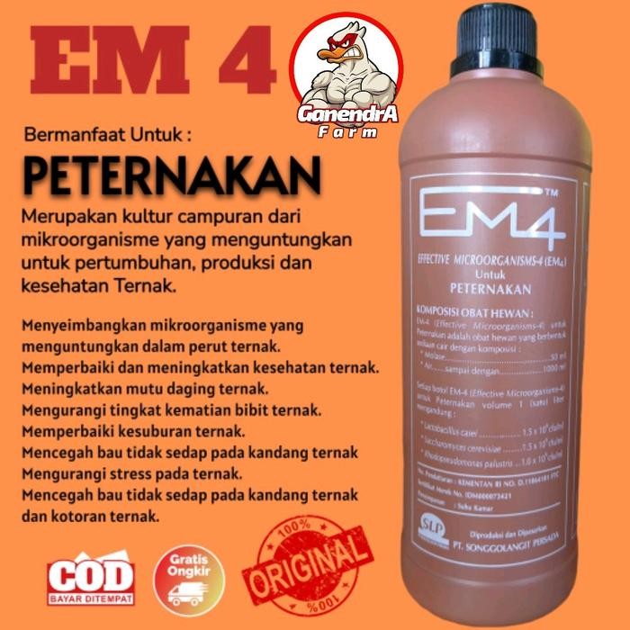 Em4 Peternakan - Em4 fermentasi / penghilang bau kandang ternak