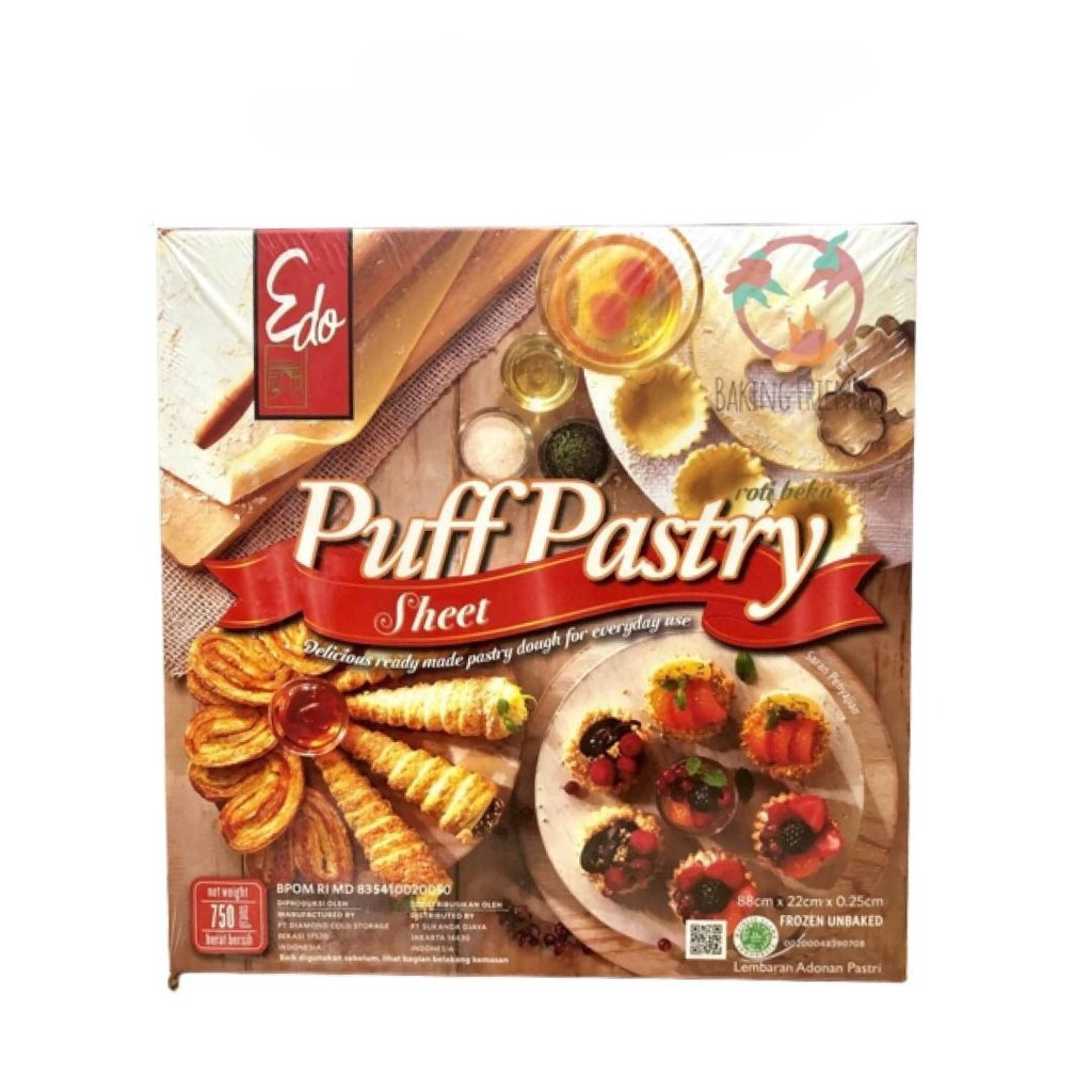 

Edo Puff Pastry Sheet Instant 750 gr