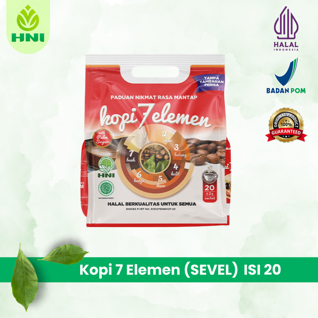 

KOPI 7 ELEMEN ORIGINAL Kaya Rempah Rempah / Kopi Herbal Jamu - HNI BPOM (ISI 20 Sachet)