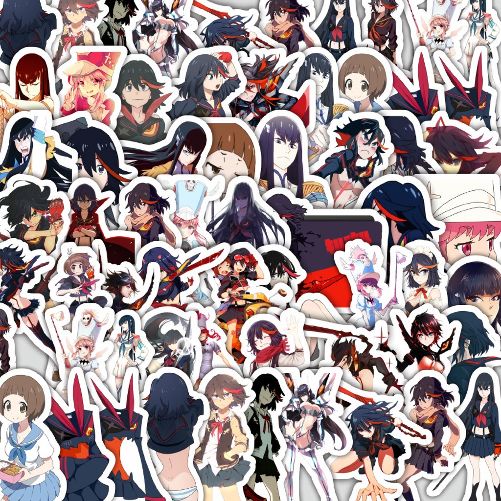 

Stiker Cutting Pack Stiker Anime Series Kill La Kill Karakter Mix 1 Isi 100Pcs Series Aesthetic Lucu Keren Untuk Koper Bahan Vynil
