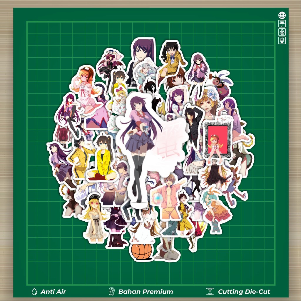 

HOT 50 PCS STIKER Stiker Game Series Monogatari Karakter Mix 2 Stiker Fashion Cars Decal Dingin Kartu Album Custom Vinyl Anti Air- Sticker Aesthetic Buku Journal Koper Casing HP Tablet Laptop Helm Motor Botol Minum
