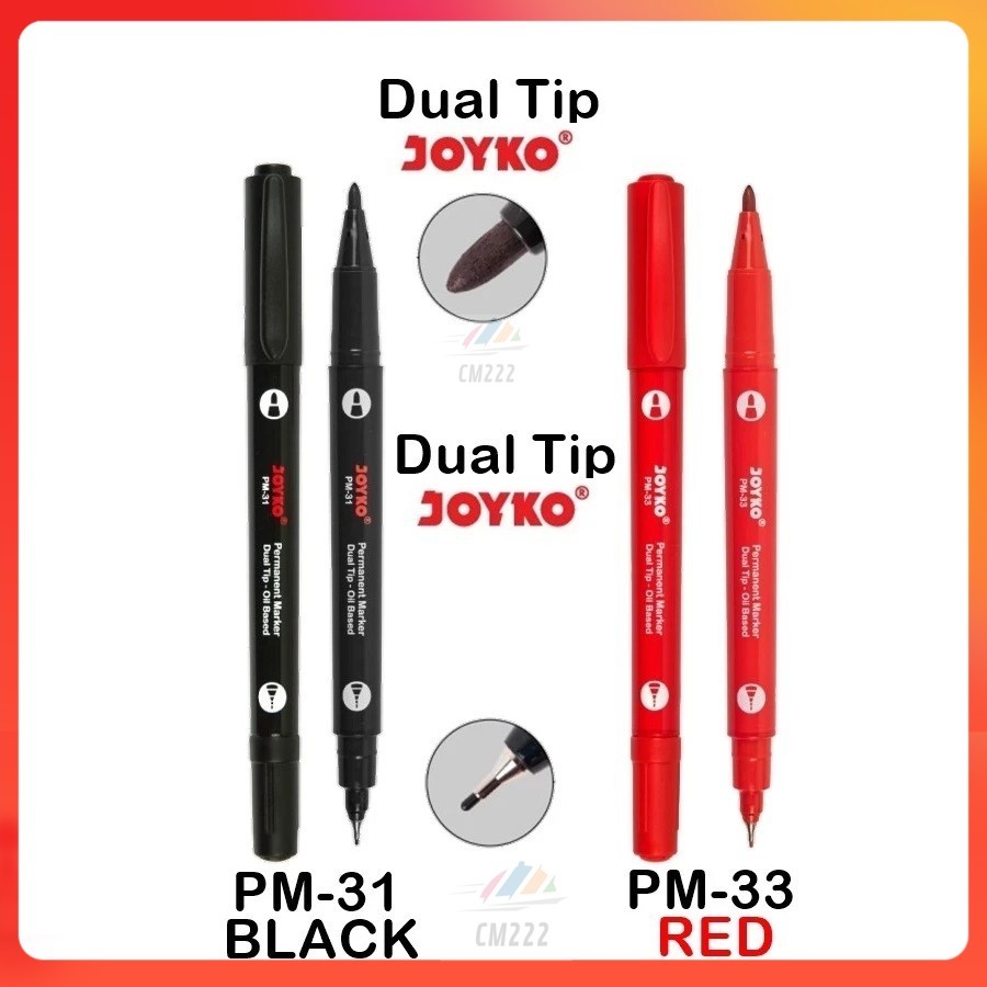 

Spidol Joyko Permanen Dual Tip 2in1
