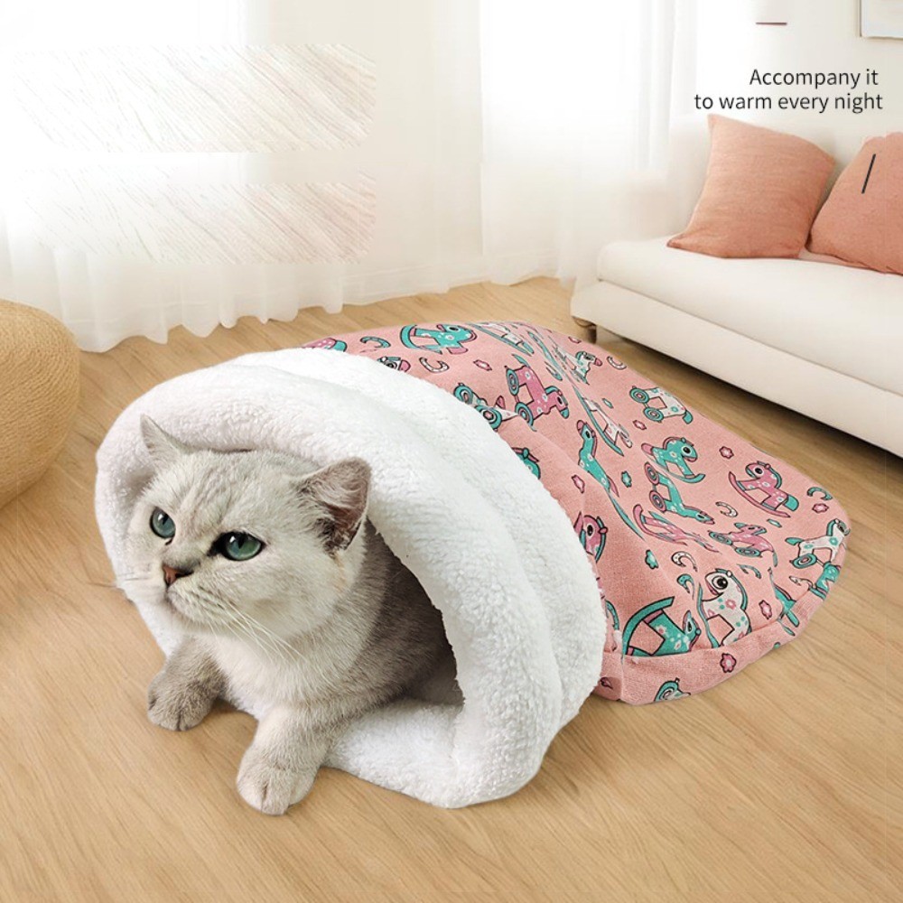 New Fleece Cotton Cat Sleeping Bag Dogs Cats Soft Dog Sleeping Bag Nest Comfortable Pet Snuggle Sack