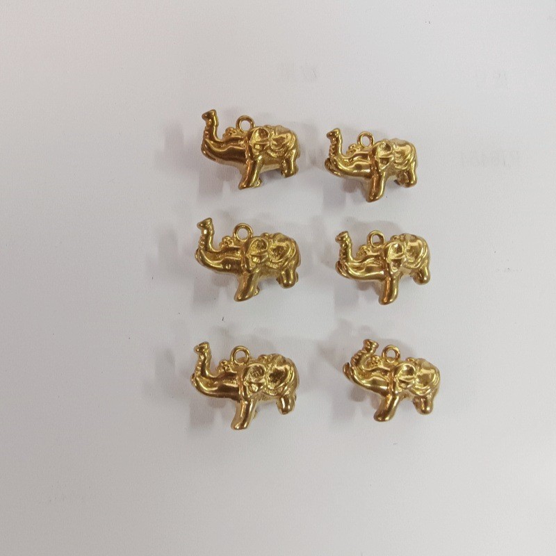 Liontin pasir emas aksesoris Jixiang uang tas liontin kecil DIY tenun gelang kalung gelang mutiara p