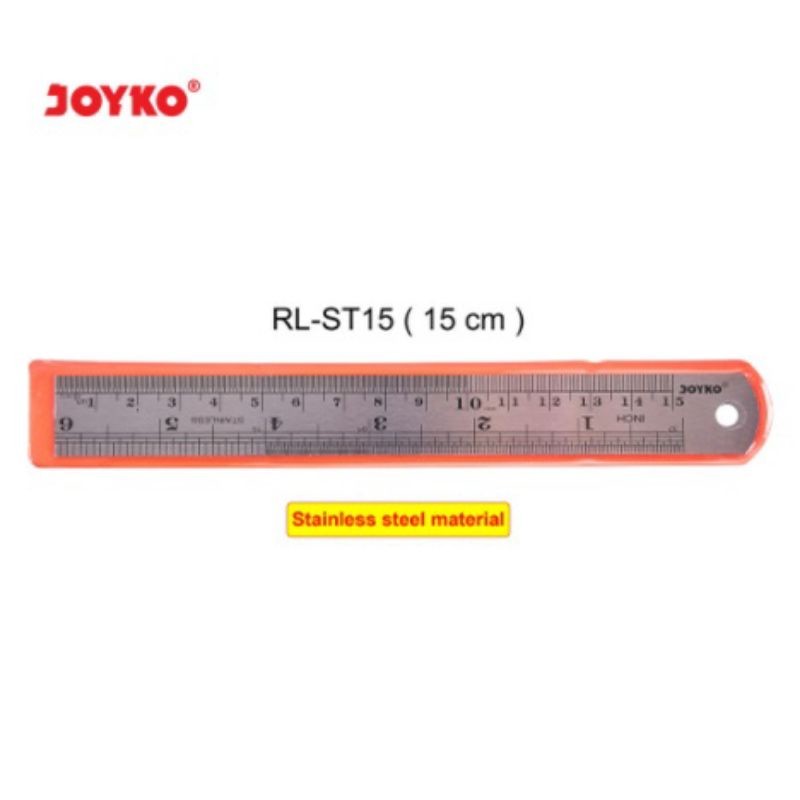 

Penggaris Besi Stainless Joyko RL-ST15/15cm ( 1pcs )