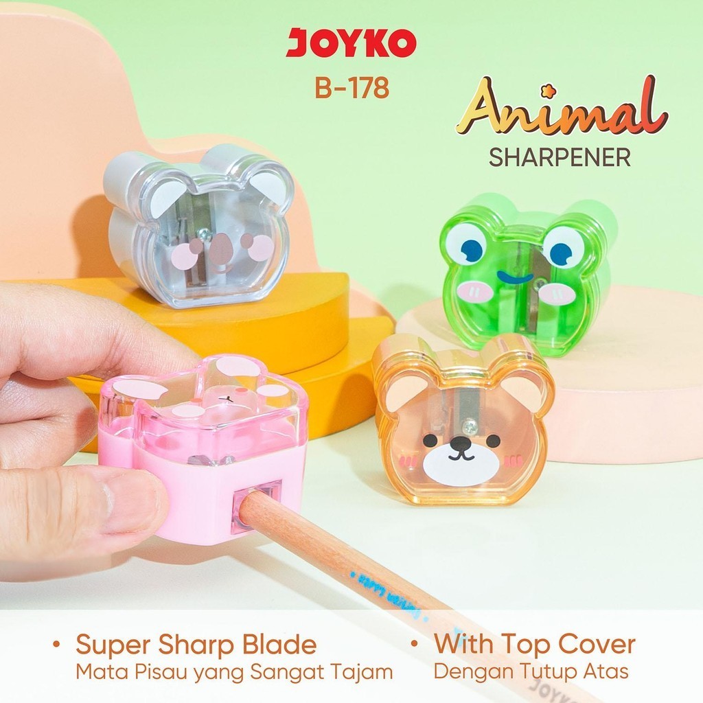 

(1pc) JOYKO Rautan Serutan Sharpener B-178 Animal