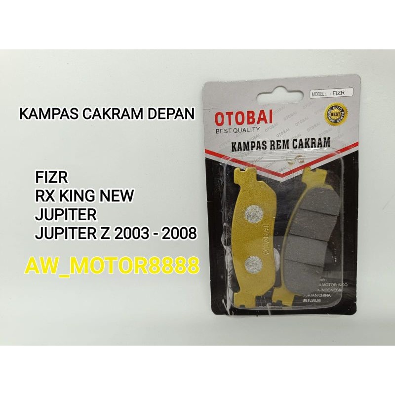 DISPAD DIS PAD FIZR / RXK NEW / JUPITER / JUPITER Z 2003-2008 / JUP Z DISCPAD DISC PAD KAMPAS REM CA