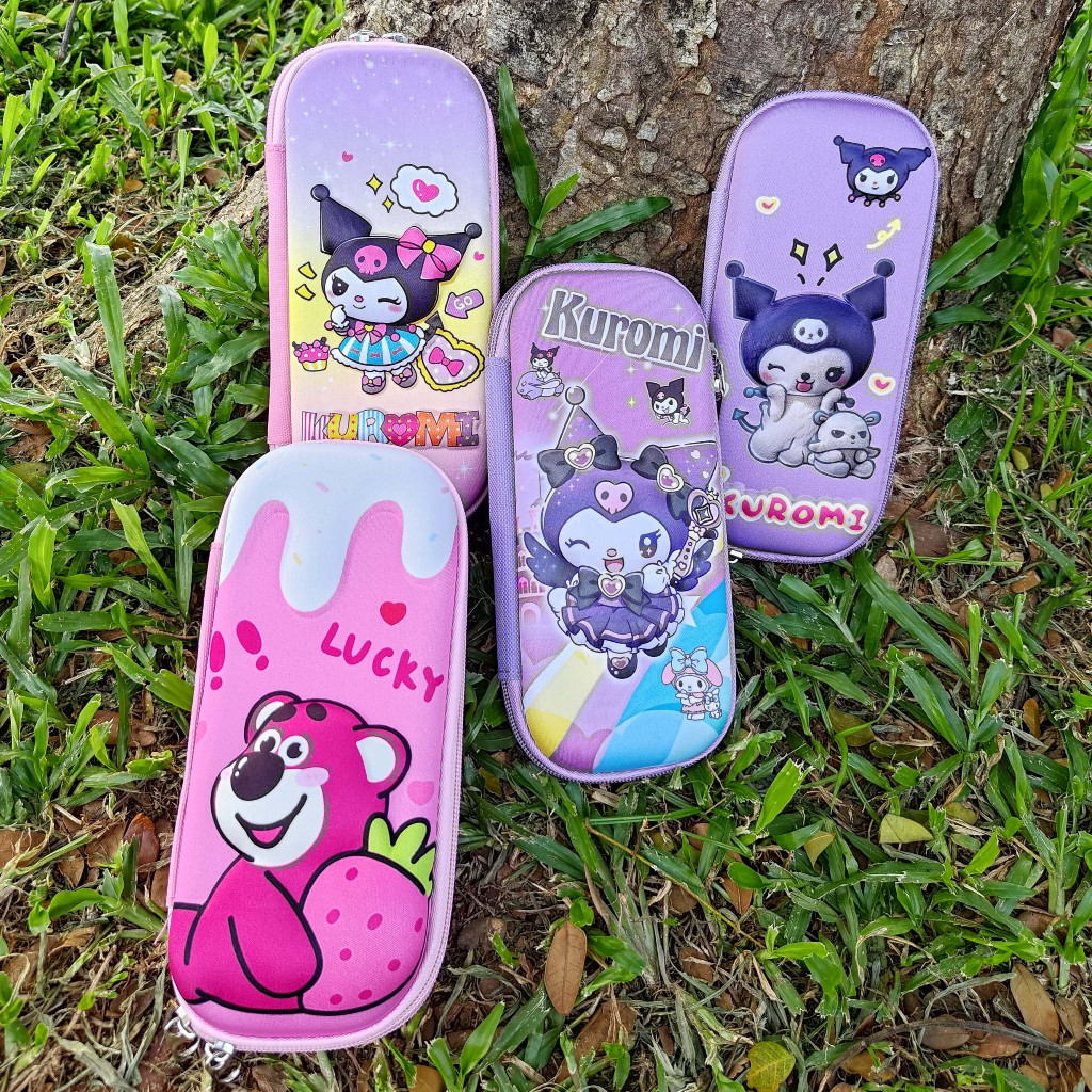 

Kotak Pensil 3D Karakter Sanrio Kuromi Lotso Hello Kitty Pouch Pensil 3 Dimensi Lucu Anak Sekolah