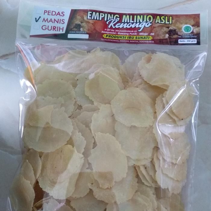 

Emping Melinjo Mentah Rasa Manis Super Tipis khas Bantul
