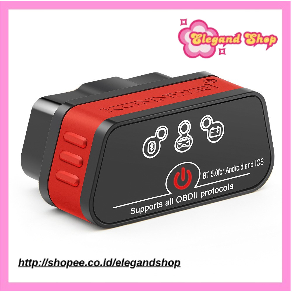 Konnwei ELM327 V1.5 Bluetooth 5.0 OBD2 Scanner ELM 327 V1 5 OBDII Auto Car Diagnostic Tools ODB2 OBD