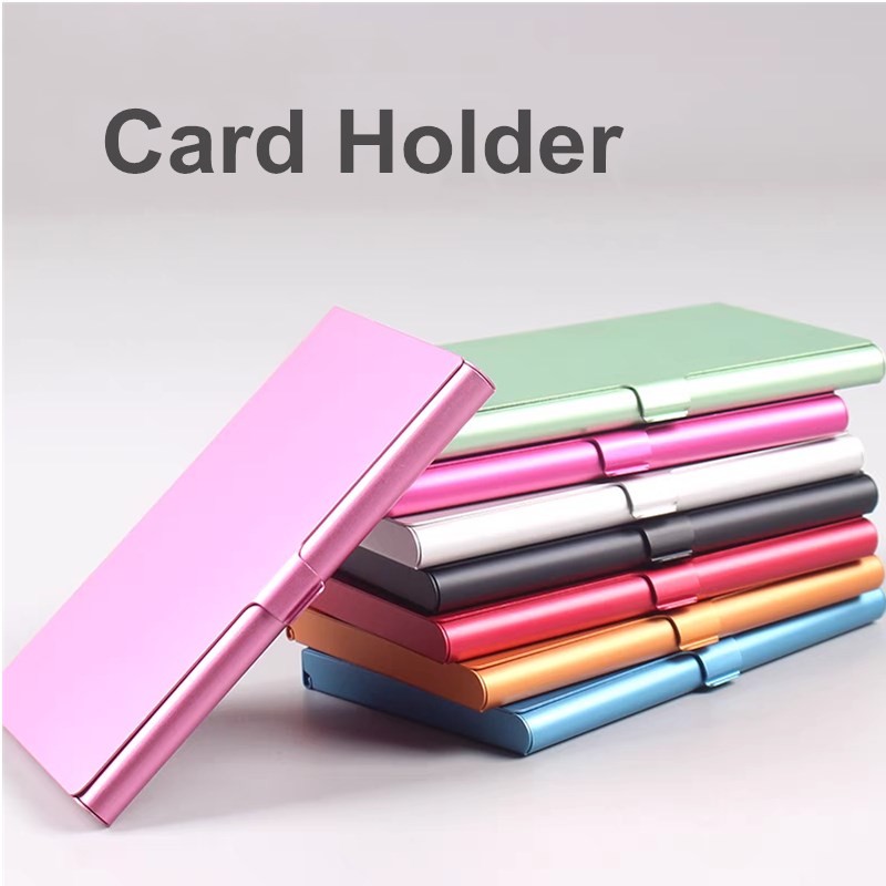 Creative Aluminum Alloy Business Card Case Card Holder Metal Box Cover Credit Men Business Card Hold