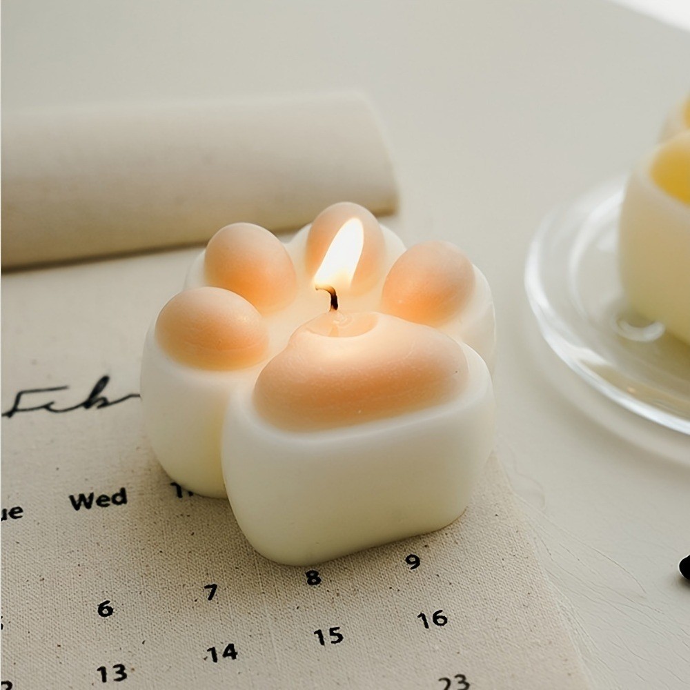 

1pc Handmade 3D Panda Claw Silicone Candle and Cake Mold - Aroma Wax Material
