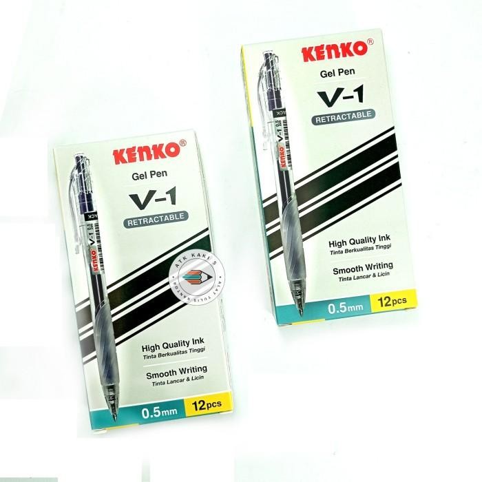 

KENKO - Pulpen - Pen Gel V-1 Hitam - Lusin