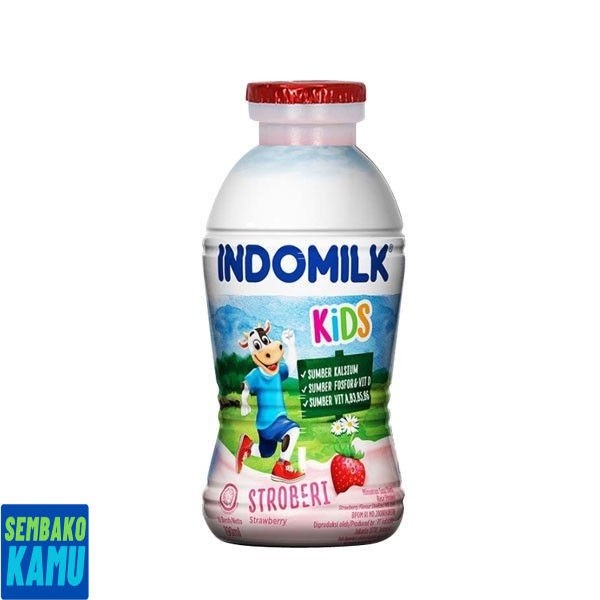 

Indomilk Liquid Strawberry 190 ml - Susu