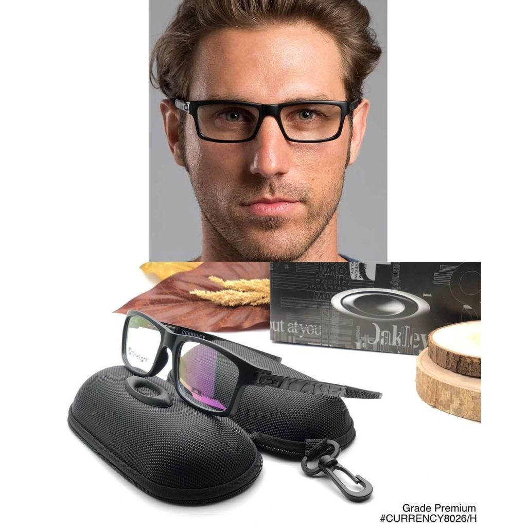 [HAM & STORE] Kacamata Frame OX CURRENCY 8026 Pria Wanita - Lensa Anti Radiasi | Model Terbaru Premi