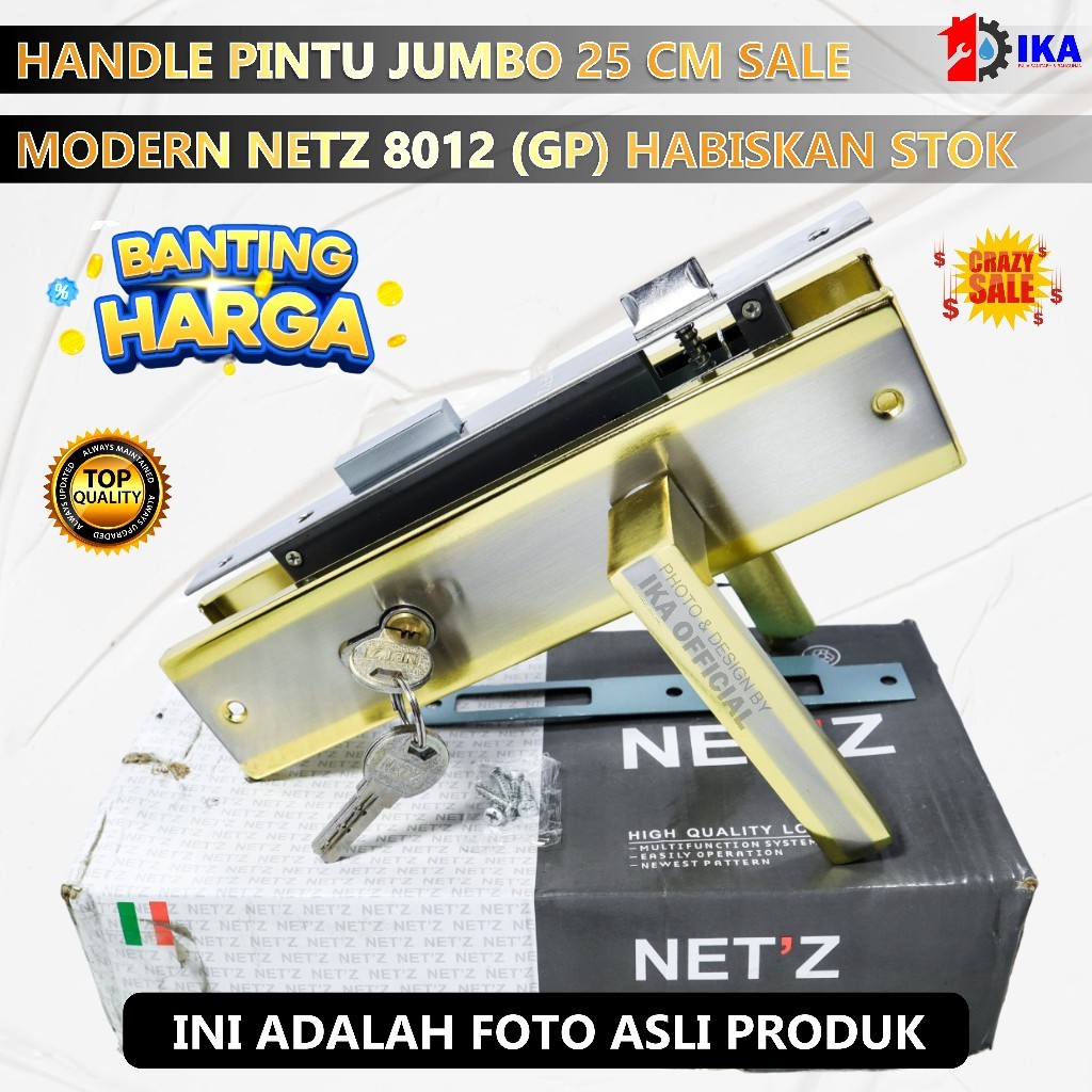 CRAZY SALE Handle Set Kunci ukuran TANGGUNG 20 cm / Body ongkel / Kunci Pintu / gagang pintu rumah k