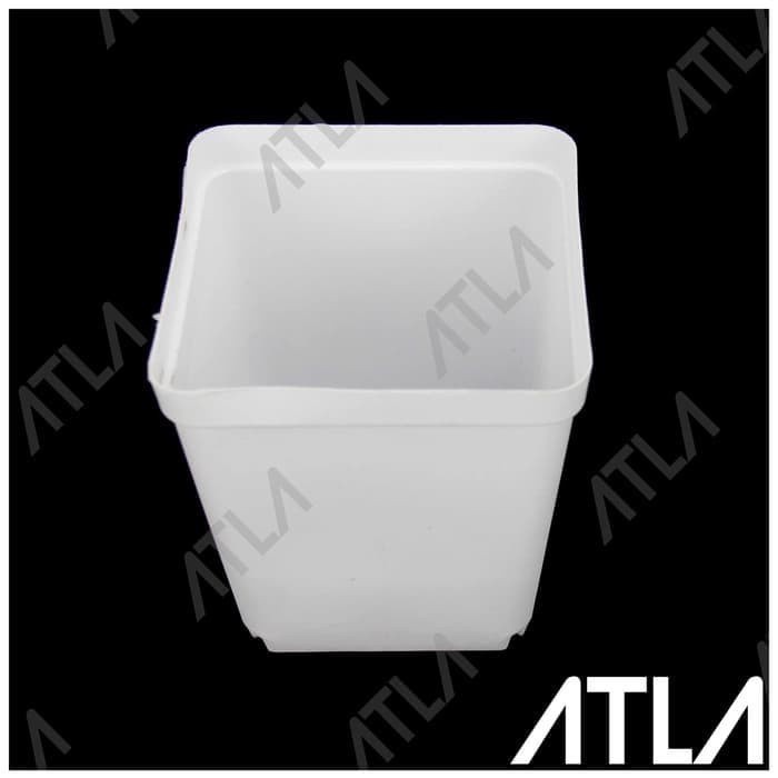 Square Pot Putih Kotak 10 cm Tray pot Seedling kotak Hidroponik KT044
