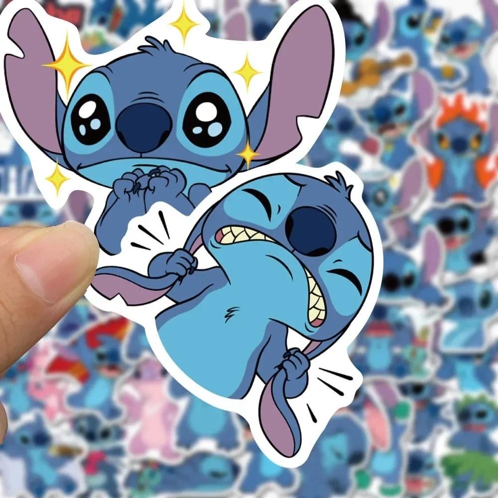 

50PCS Cute Disney Cartoon Stitch Stickers for Kids DIY Luggage Guitar Laptop Phone Case Funny Graffiti Sticker Toy Decals