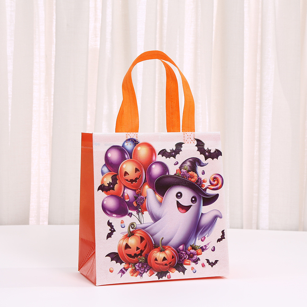 

4pcs Hallowee Gift Bags Reuse Shopping Handbags Packing Cookie Candy Bags Gift Container Hallowee Decoration Festival Supplies