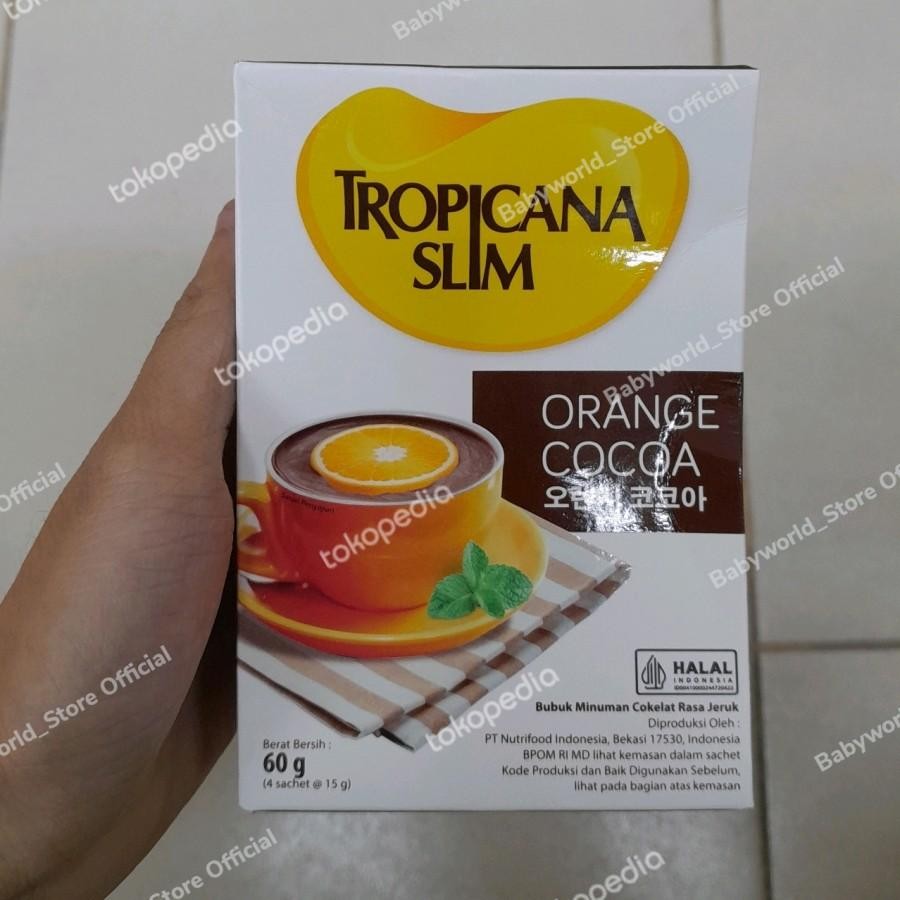 

Tropicana Slim Orange Cocoa Minuman Coklat Rasa Jeruk ( 4 Sachets )
