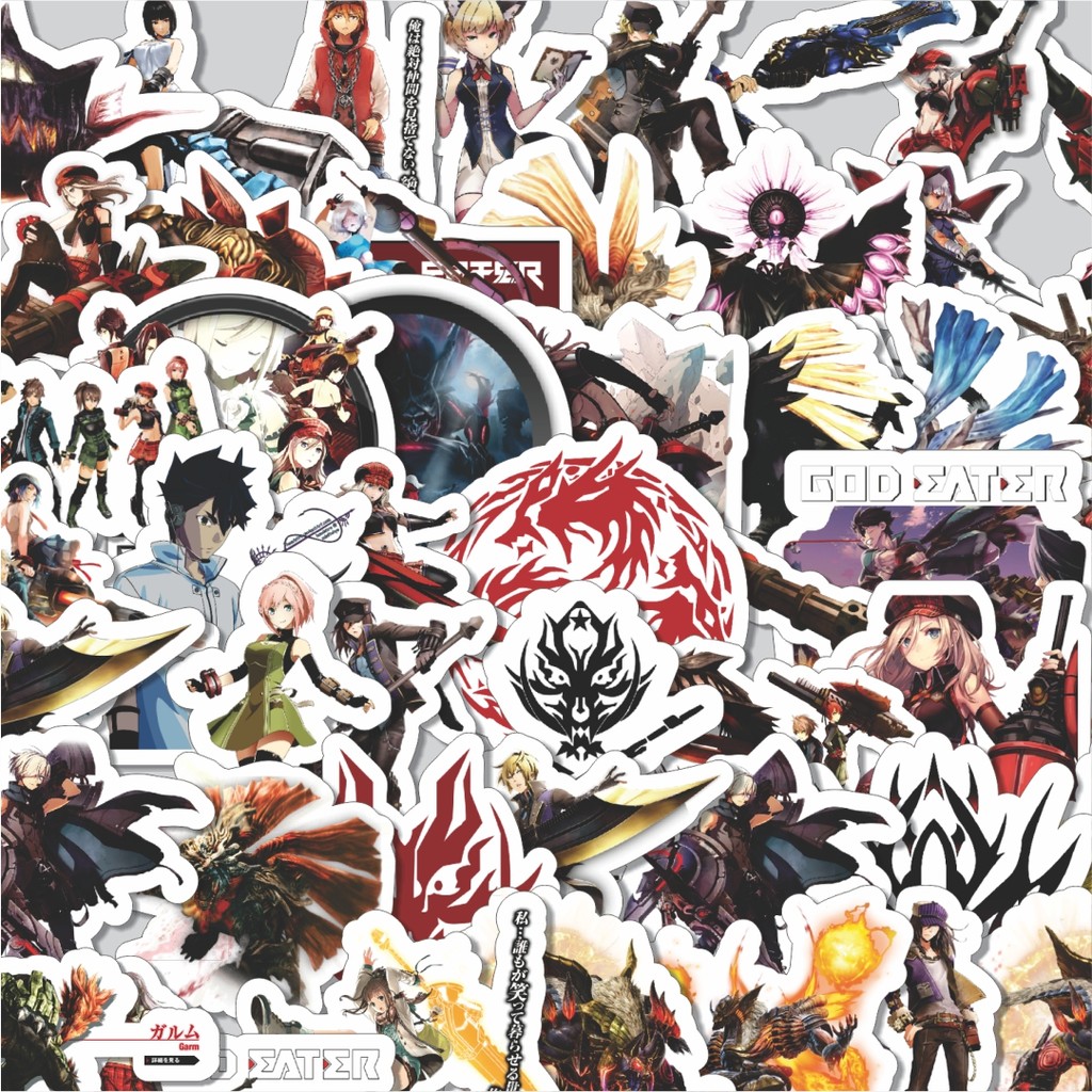 

Stiker Cutting Pack Stiker Game Series God Eater Karakter Mix 1 Isi 100Pcs Series Aesthetic Lucu Keren Untuk Koper Bahan Vynil