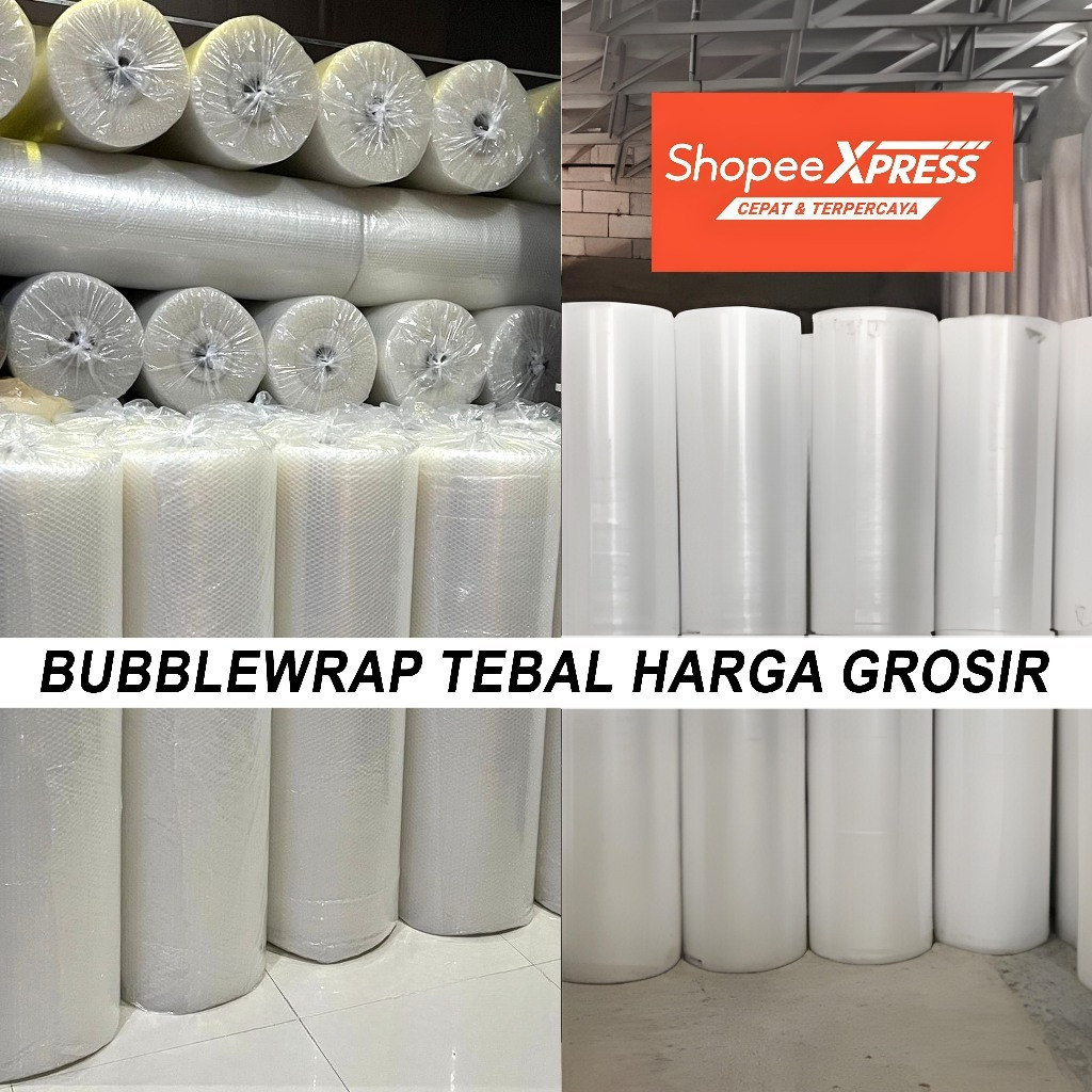 

Buble HITAM BENING 125 CM X 50 METER ASLI BERAT2,6 KG/ Bubble Wrap Tebal Roll Besar Berkualitas