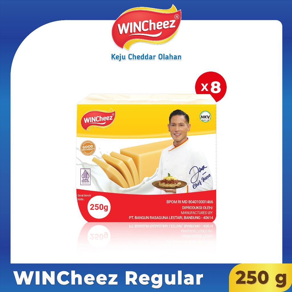 

NEW WINCheez Keju Regular 250 Gram x 1 Slop Isi 8 Pcs PREMIUM