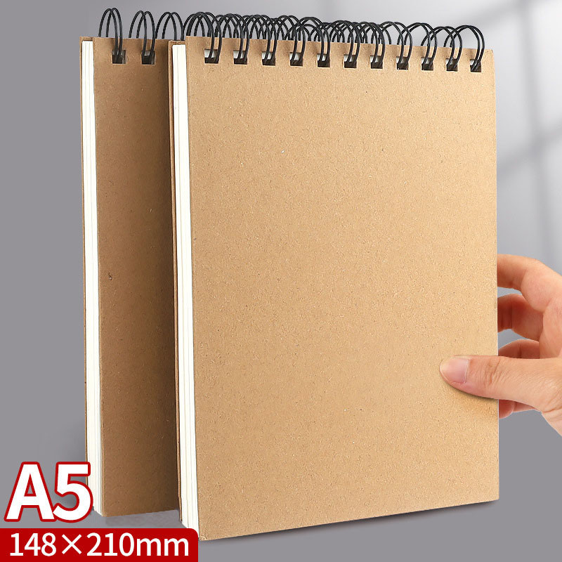 

1 pcs Art Sketchbook 160gsm 60 Sheets/120 Pages Drawing Watercolor Spiral Notebook For Sketching