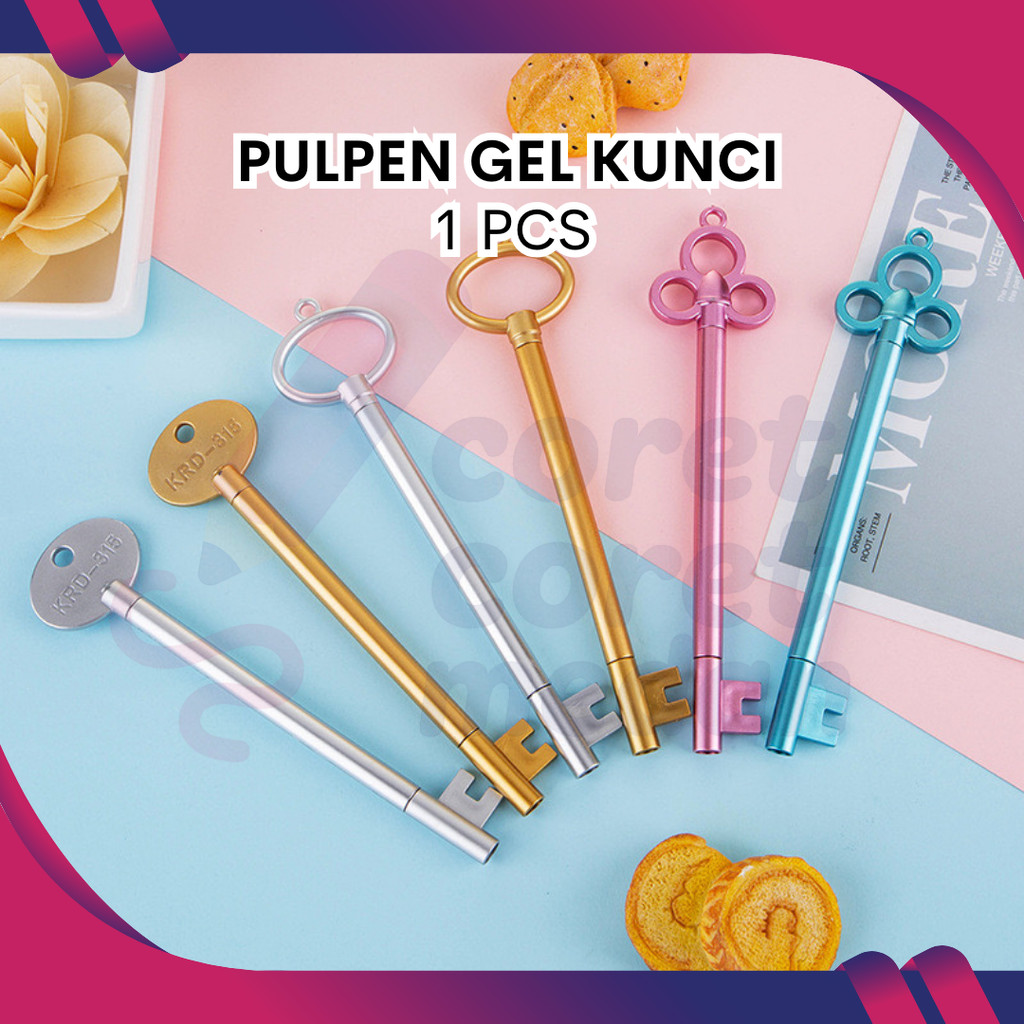 

PULPEN GEL | FANCY KUNCI | KARAKTER MOTIF KUNCI LUCU SATUAN