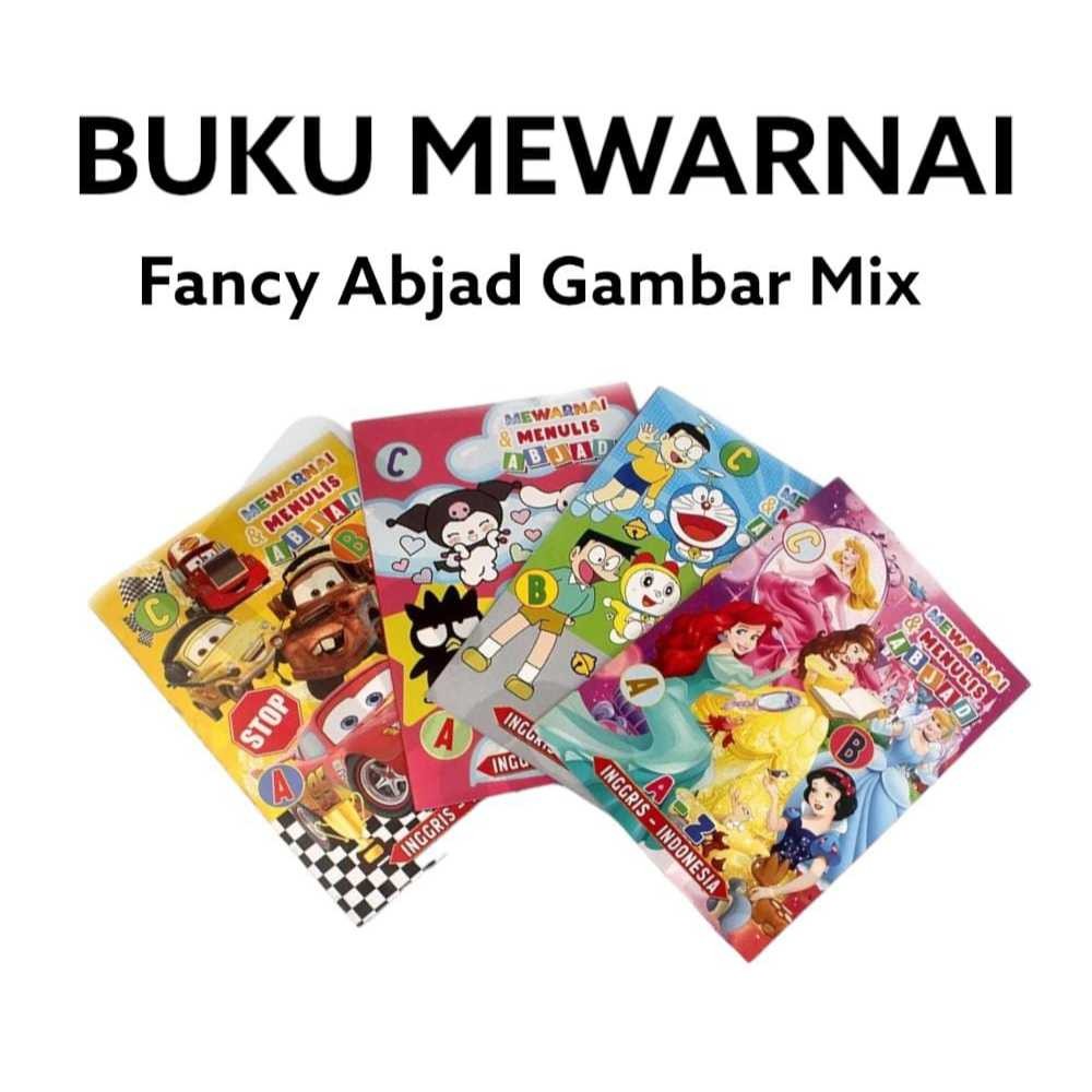 

BUKU MEWARNAI DAN MENULIS ABJAD MURAH / MEWARNAI FOLIO RANDOM A1B2C3