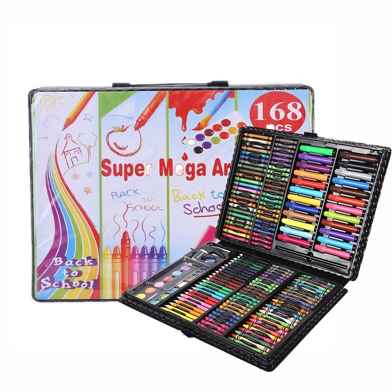 

Crayon Set 168pcs / Krayon Mewarnai Anak 168pcs / Pensil Warna Set 168pcs