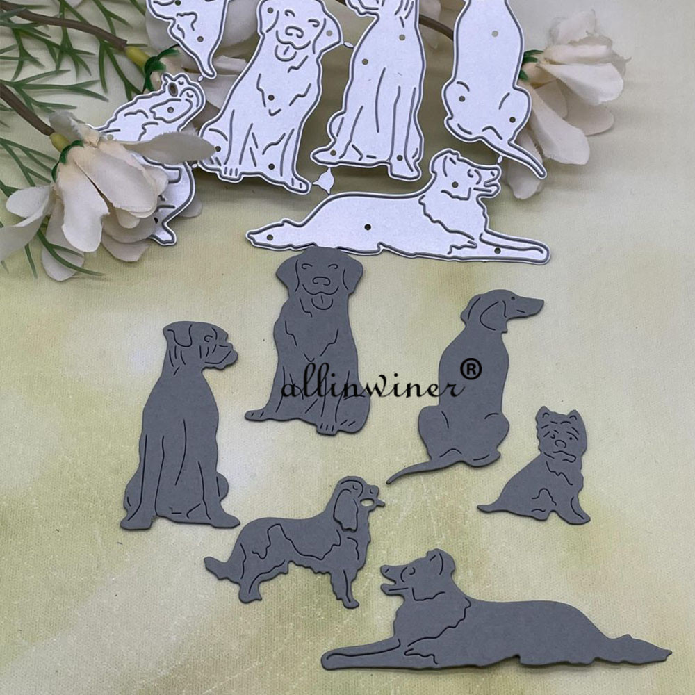 

New dog series Metal Cutting Dies Stencils For DIY Scrapbooking Decorative Embossing Handcraft Die Cutting Template