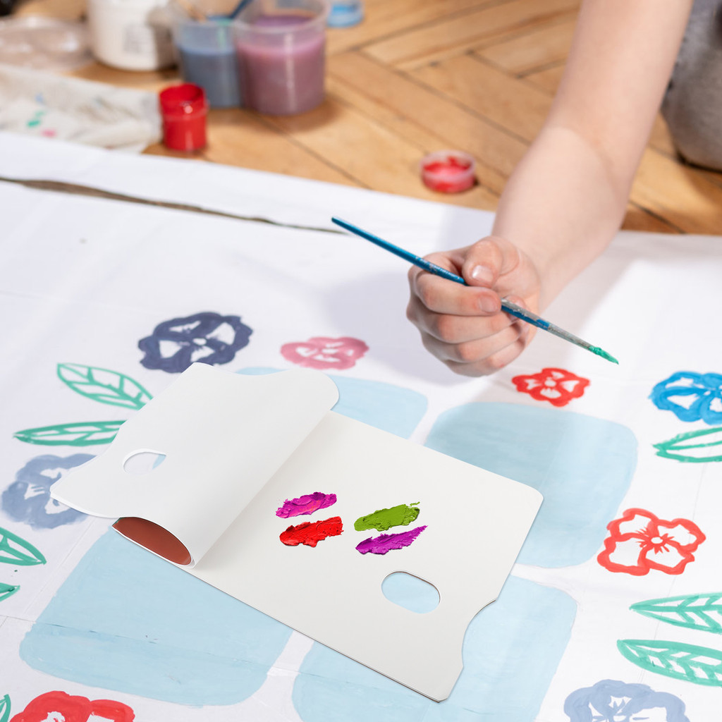 

2Pcs Disposable Toning Paper Book Color Mixing Paint Palette Art Supplies Tear Off Sheets Smooth Coating Both Sides Available