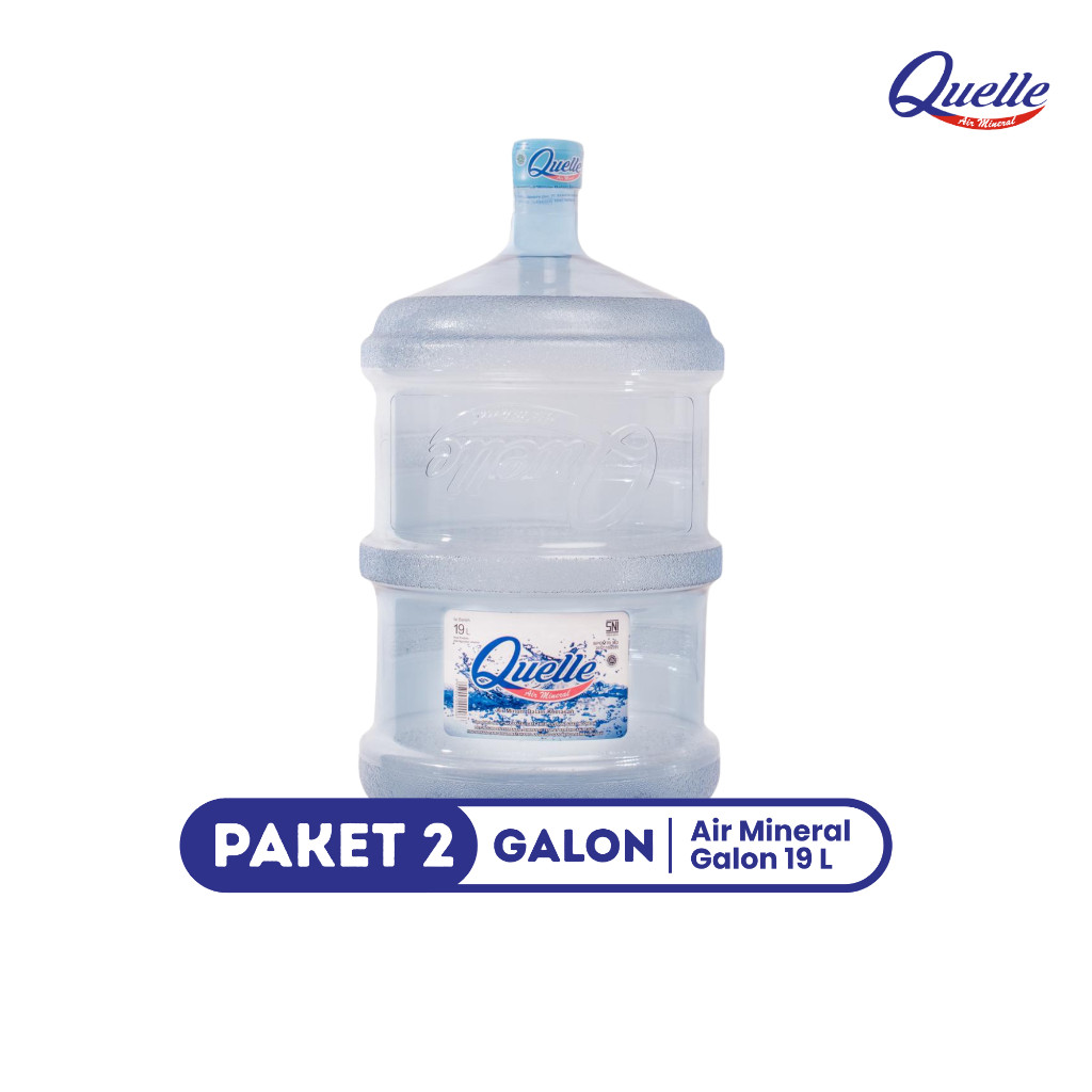 

Quelle Air Mineral Galon 19 L – Paket 2 Galon