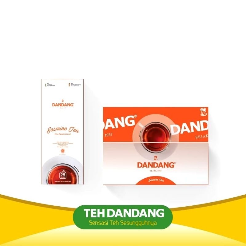 

TEH DANDANG JASMINE isi 25's per box BONUS GELAS