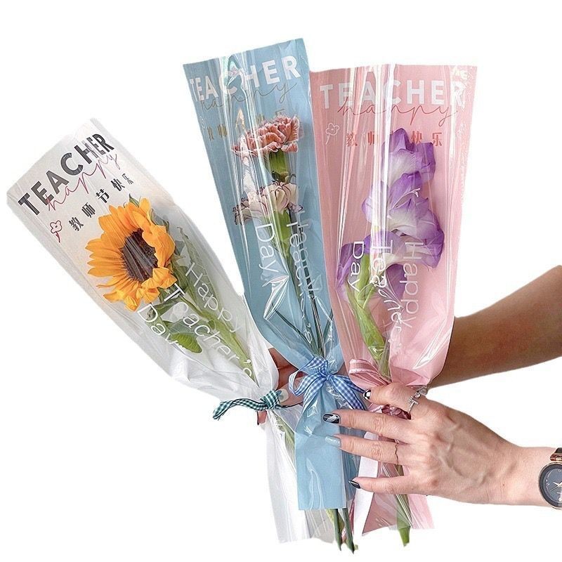 

Plastik Wrapping Mini Buket Untuk Hari Guru / Teacher's Day /Plastik Bunga Tangkai Ecer Satuan