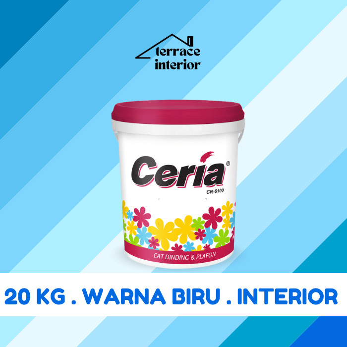 Cat Tembok Interior Propan Ceria  Warna Biru 20 Kg