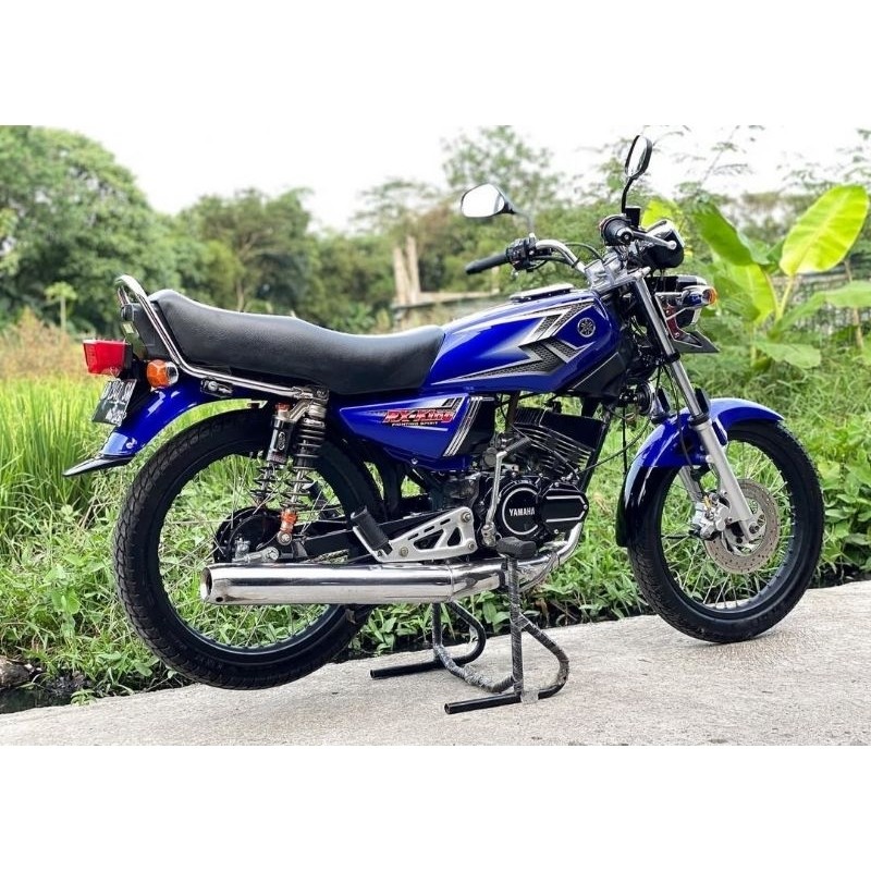 stiker striping motor RX-King tahun 2004 warna biru