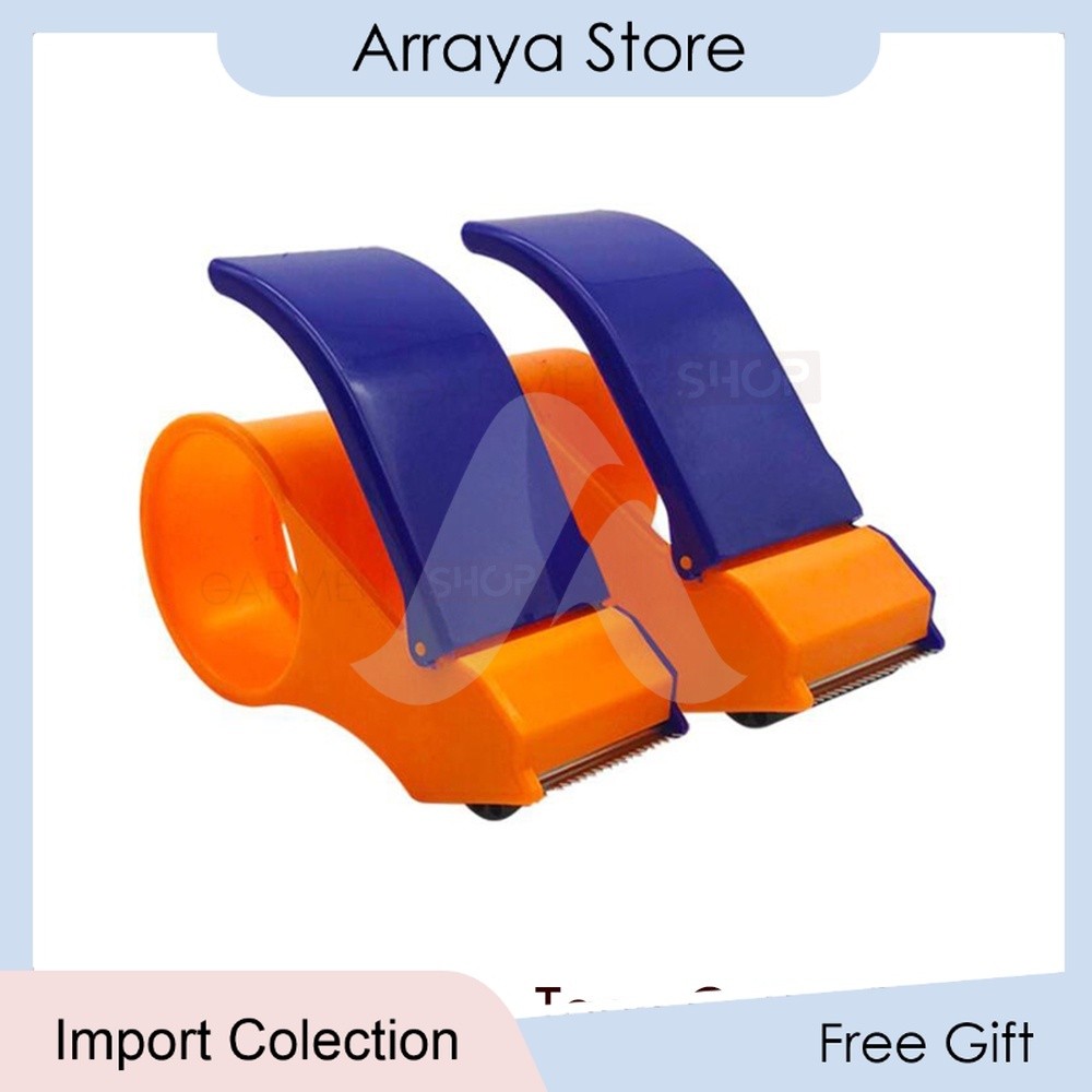 

Dispenser Tempat Lakban 2" INCH Pemotong Isolasi Tape Cutter Plastik 【Arraya Shop】