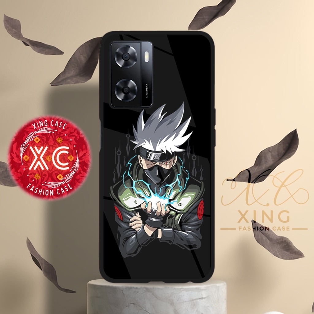 |AN24| XING CASE OPPO A57 A77 A77S 4G GLOSSY KILAU EFEK KACA | CASE HP CUSTOM SOFTCASE HARDCASE | CA