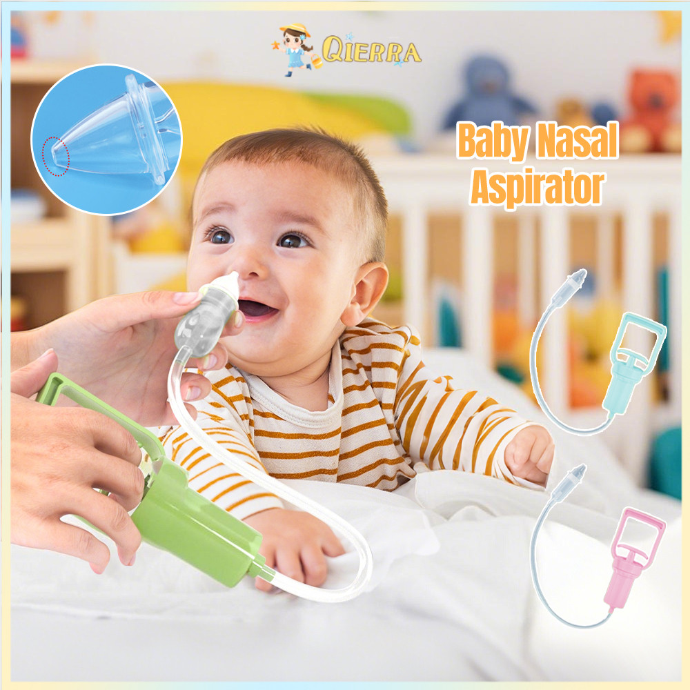 Qierra Penyedot Ingus Hand Pump Bayi Alat Penyedot Ingus Manual