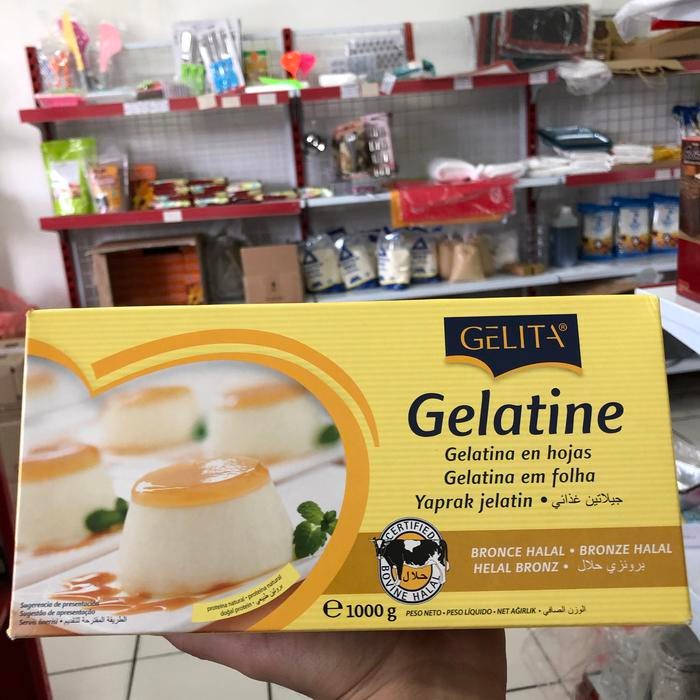 

Gelatin lembaran halal 10 lembar gelatine sapi gelattin sheet shett