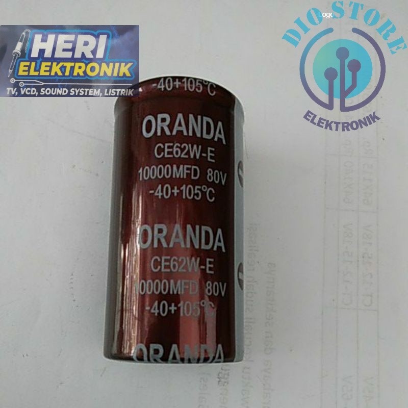 ELCO 10000 UF 80VOLT ORANDA