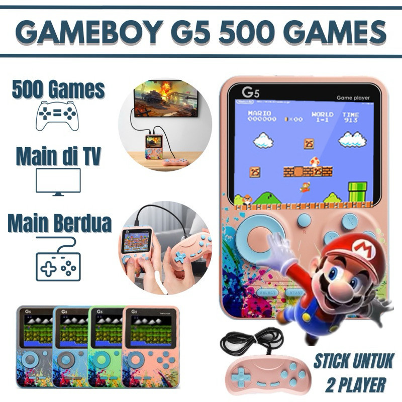 【Duffy toys】G5 Game Bot Terbaru 2024 / Game Boy Sup / Game Console / Gimbot Game / Gembot Game / Gam