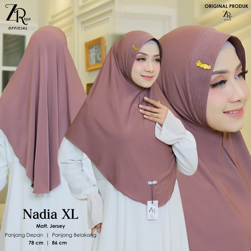 hijab bergo jersy NADIA XL ori Zr hijab