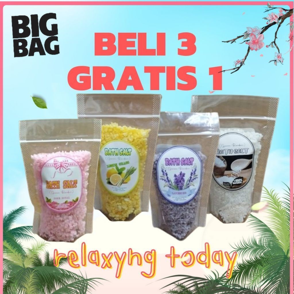 

[BigBag] 100gr Aromatherapy Bath Salt / Garam Spa / Garam Rendam By Renataarsha