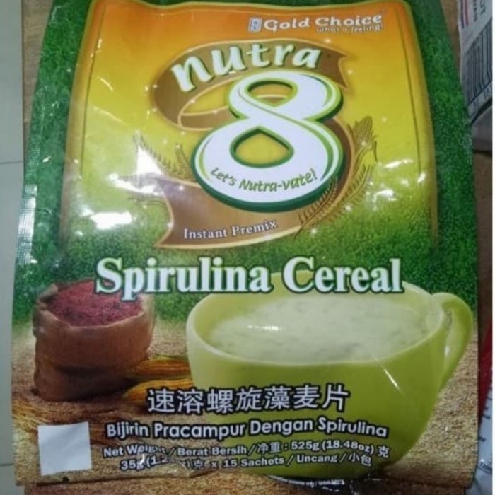 

GOLD CHOICE NUTRA8 black sesame cereal - spirulina