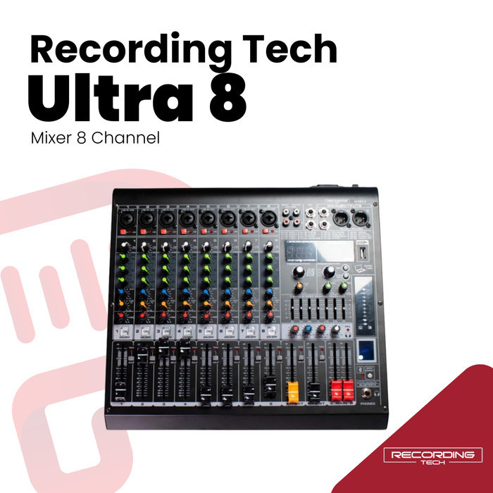RECORDING TECH ULTRA 8 MIXING CONSOLE | Audio MIxer 8 Channel Ultra8